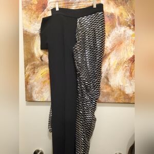 Sz 4 US NWT $3690 Maticevski intergalactic pants with beaded flyaway panel